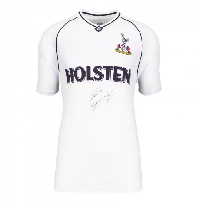Icons Paul Gascoigne Front Signed Tottenham Hotspur 1991 Home Shirt In Hero Frame: Option 1