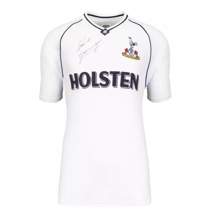 Icons Paul Gascoigne Front Signed Tottenham Hotspur 1991 Home Shirt In Classic Frame
