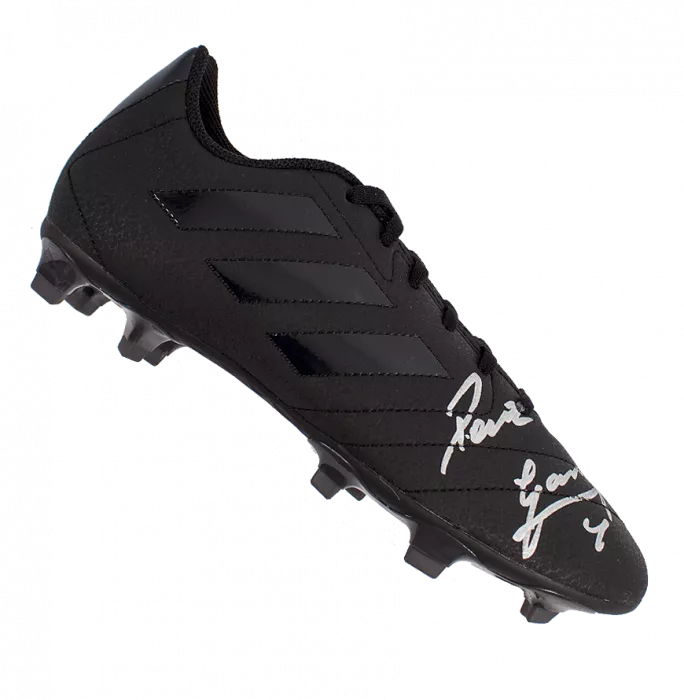 icons Paul Gascoigne Signed Black Adidas Blackout Boot