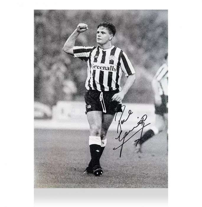 icons Paul Gascoigne Signed Newcastle United Photo: Toon Legend