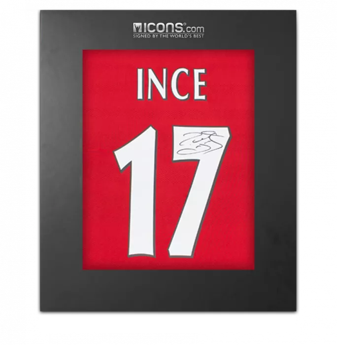 icons Paul Ince Back Signed Liverpool 1998 Home Shirt In Deluxe Packaging