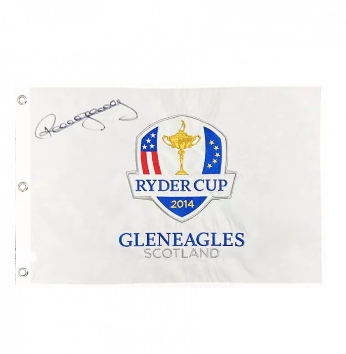 icons Paul McGinley Signed 2014 Ryder Cup Pin Flag: Gleneagles