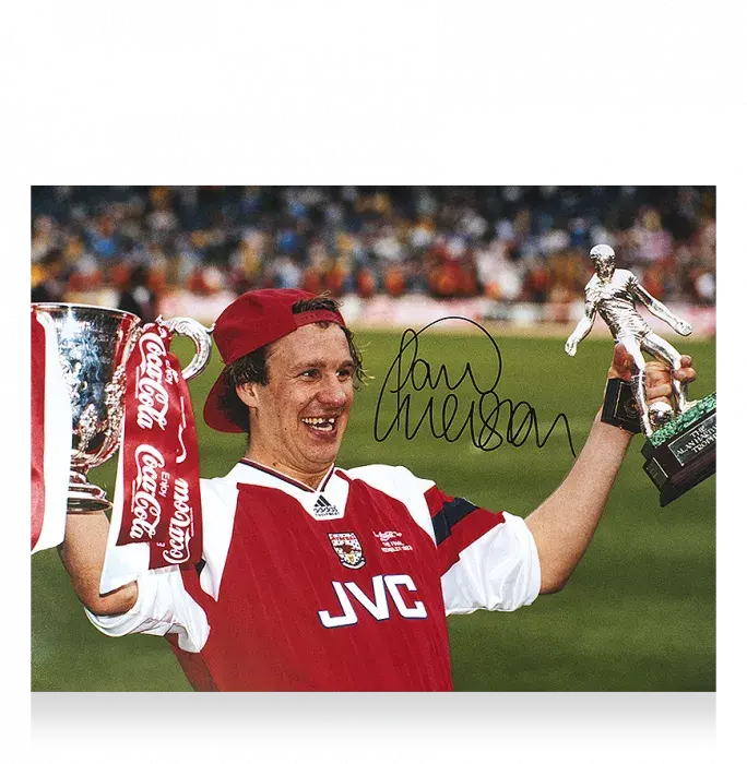 icons Paul Merson Signed Arsenal Photo: 1993 League Cup Winner