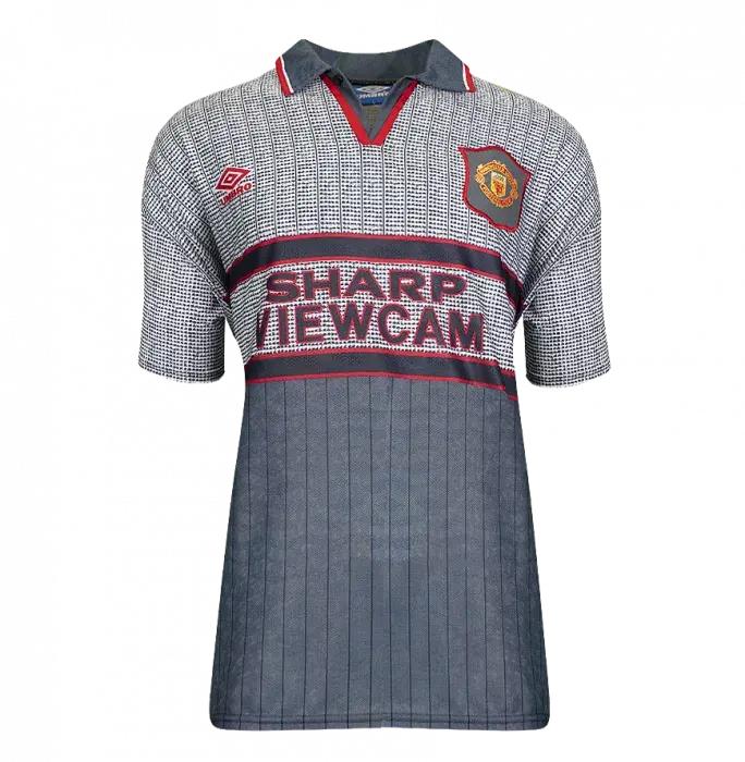 Icons Paul Scholes Back Signed Manchester United 1995-96 Away Shirt