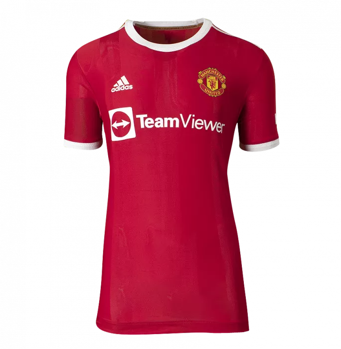 Icons Paul Scholes Back Signed Manchester United 2021-22 Home Shirt: UCL Edition In Hero Frame: Option 1
