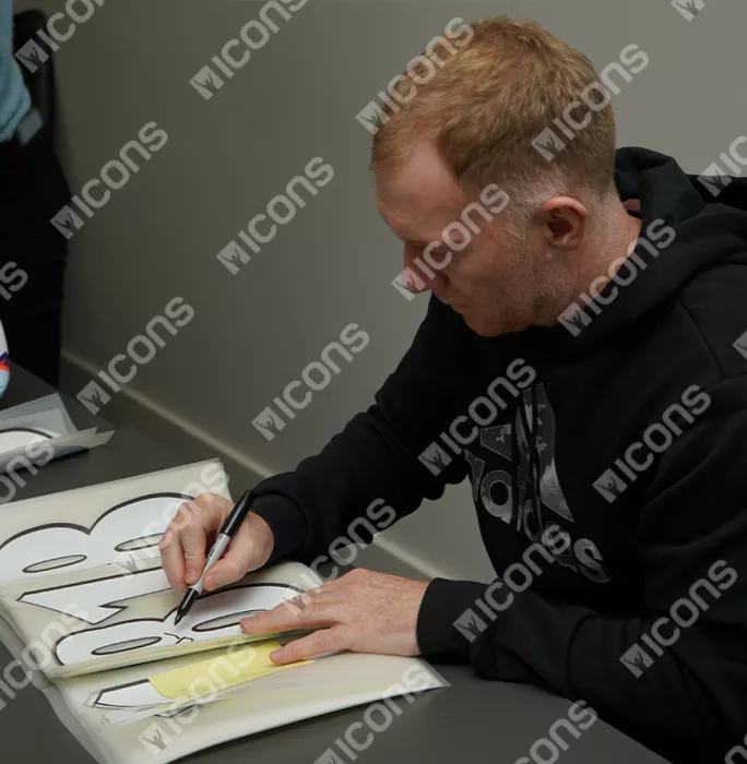 Icons Paul Scholes Back Signed Manchester United 2022-23 Home Shirt In Classic Frame