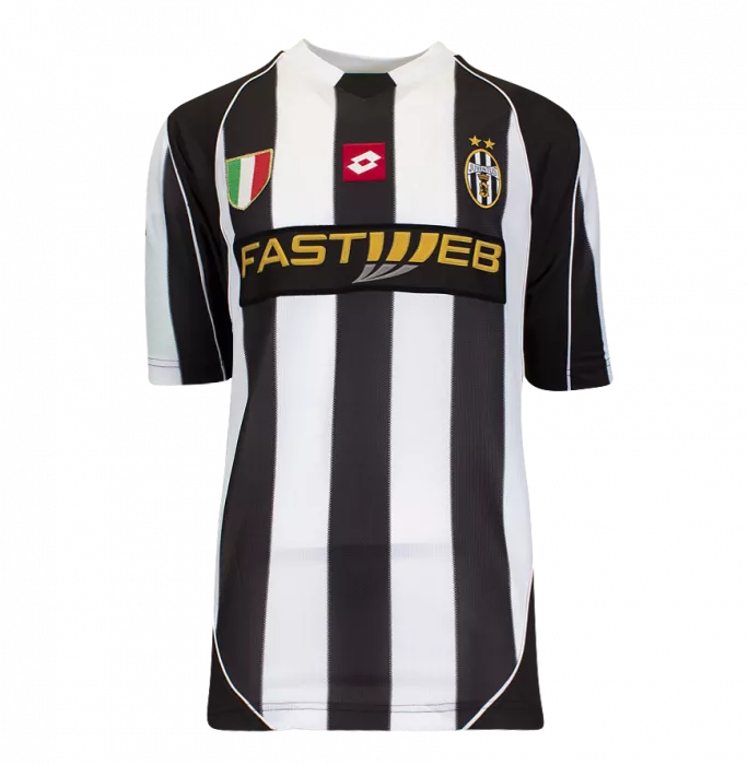 Icons Pavel Nedved Back Signed Juventus 2002-03 Home Shirt In Deluxe Packaging