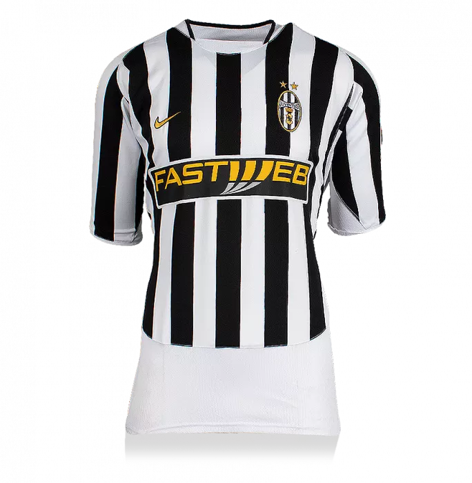 Icons Pavel Nedved Back Signed Juventus 2003-04 Home Shirt