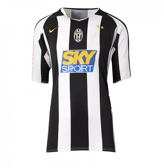 Icons Pavel Nedved Official UEFA Champions League Back Signed And Hero Framed Juventus 2004-05 Home Shirt