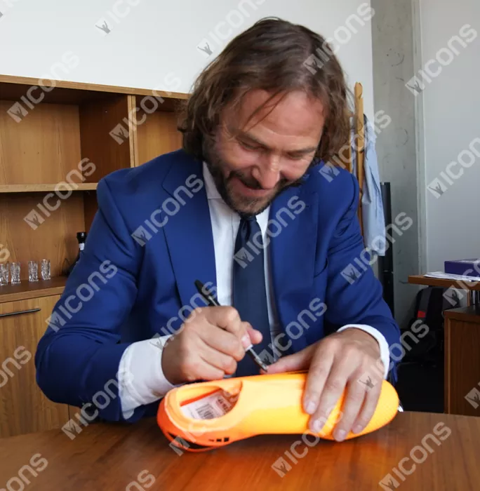 Icons Pavel Nedved Signed Adidas Boot In Deluxe Packaging
