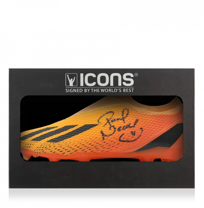 icons Pavel Nedved Signed Adidas Boot In Deluxe Packaging