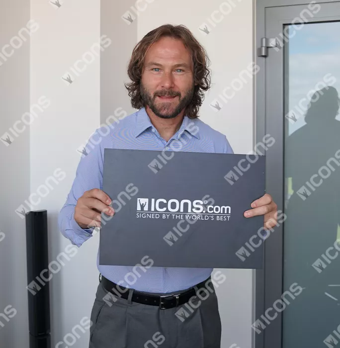 Icons Pavel Nedved Signed Czech Republic Photo In Premium Photo Frame: 2003 Ballon D'Or Winner