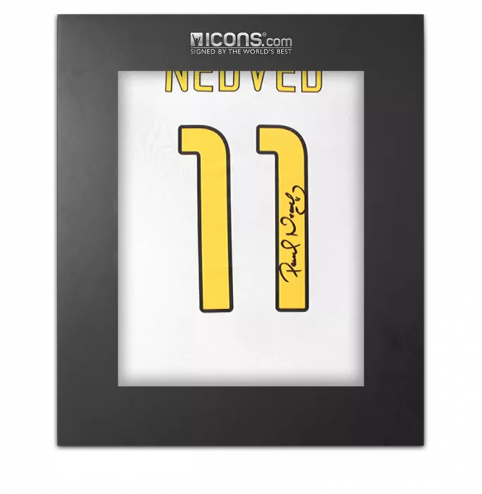 icons Pavel Nedved Signed Juventus 2024-25 Home Shirt with Fan Style Numbers In Deluxe Packaging