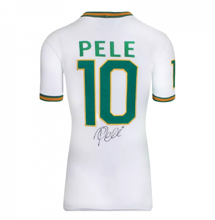 Icons Pele Back Signed New York Cosmos Shirt In Classic Frame