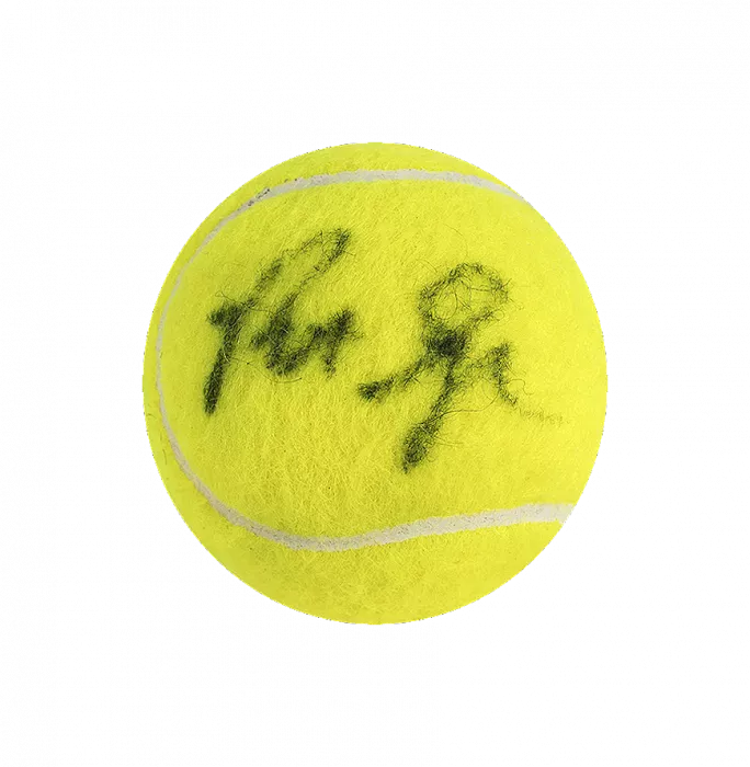Icons Pete Sampras & Andre Agassi Signed Wimbledon Tennis Ball In Acrylic Case