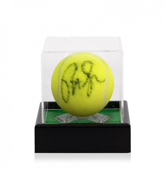 icons Pete Sampras Signed Wimbledon Tennis Ball In Acrylic Case