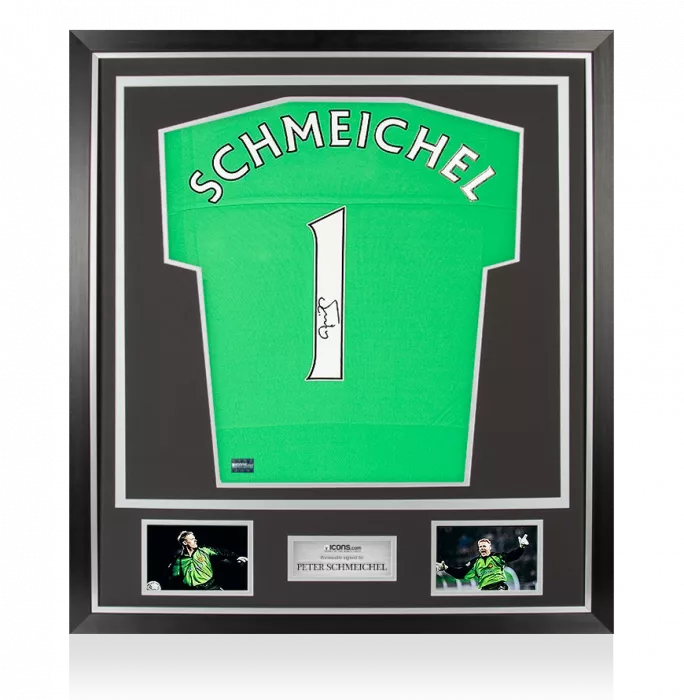 Icons Peter Schmeichel Back Signed Manchester United Goalkeeper Shirt In Classic Frame