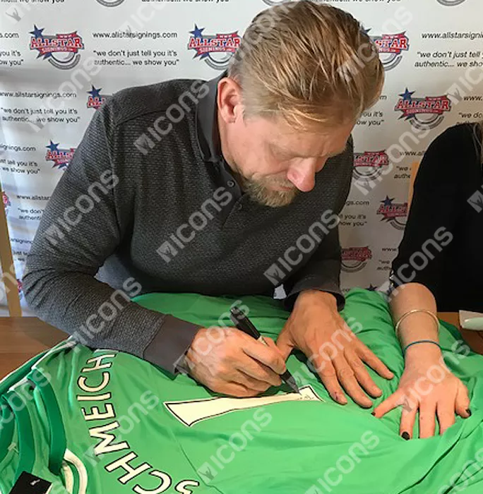 Icons Peter Schmeichel Back Signed Manchester United Goalkeeper Shirt