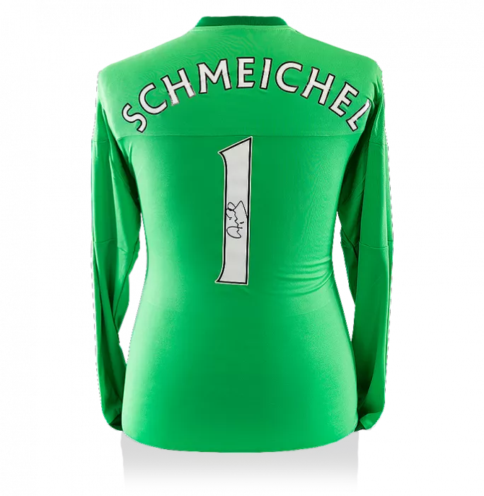 icons Peter Schmeichel Back Signed Manchester United Goalkeeper Shirt