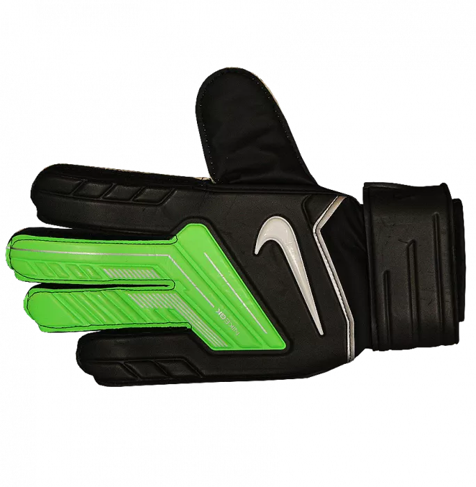 Icons Peter Schmeichel Signed Black And Green Nike GK Glove