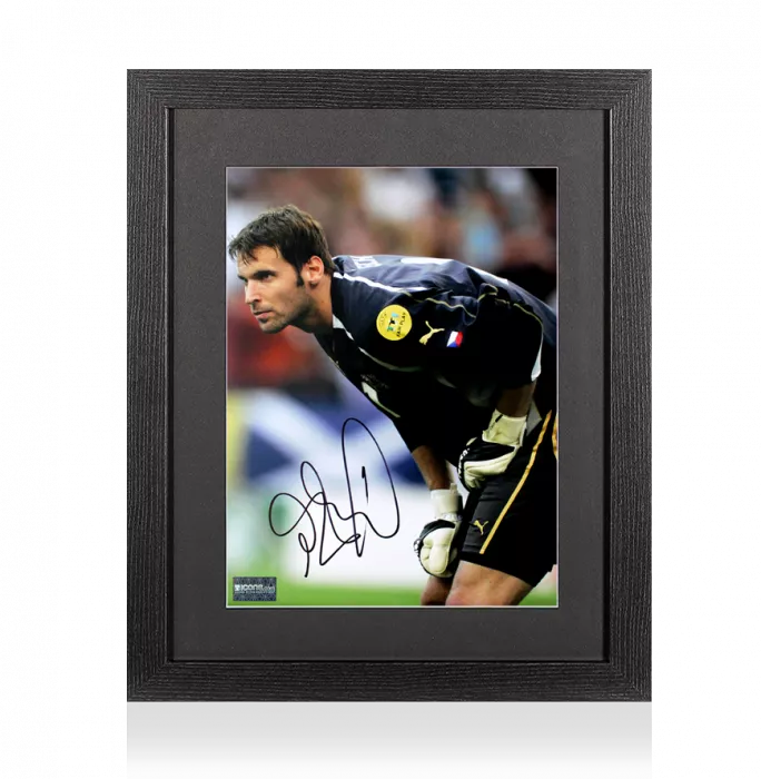 icons Petr Cech Signed Czech Republic Photo In Black Wooden Frame: UEFA EURO 2004