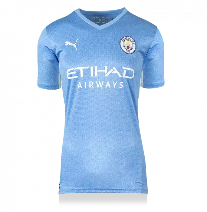 Icons Phil Foden Signed Manchester City 2021-22 Home Shirt In Classic Frame