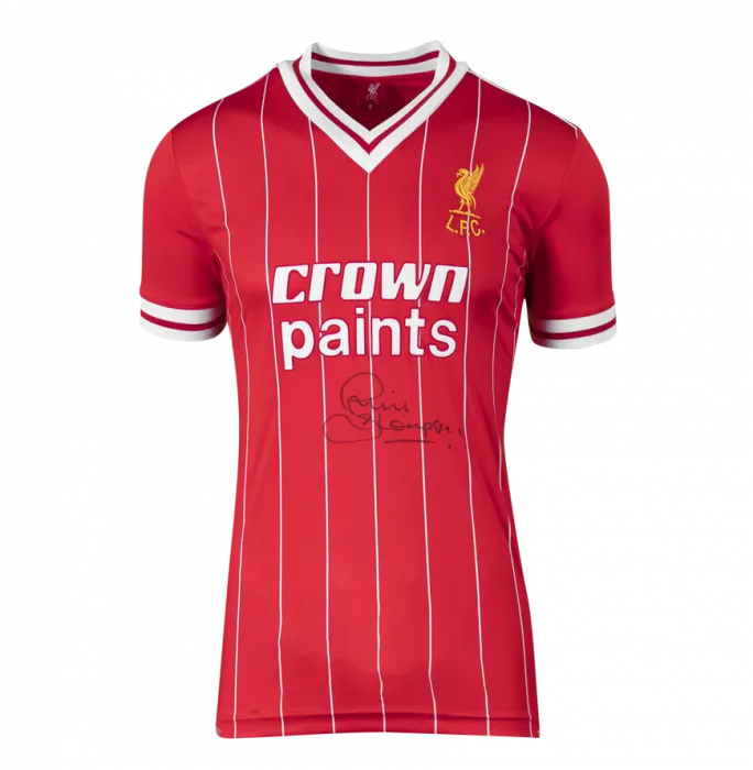 Icons Phil Thompson Front Signed Liverpool 1982-83 Home Shirt In Deluxe Packaging