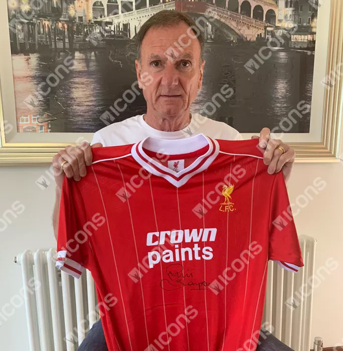 Icons Phil Thompson Front Signed Liverpool 1982-83 Home Shirt In Hero Frame: Option 1