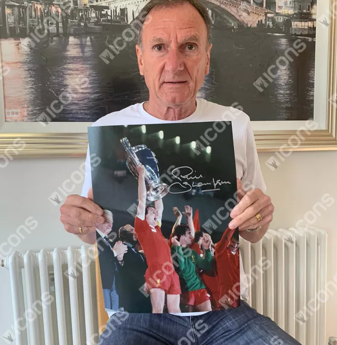 Icons Phil Thompson Signed Liverpool Photo In Premium Photo Frame