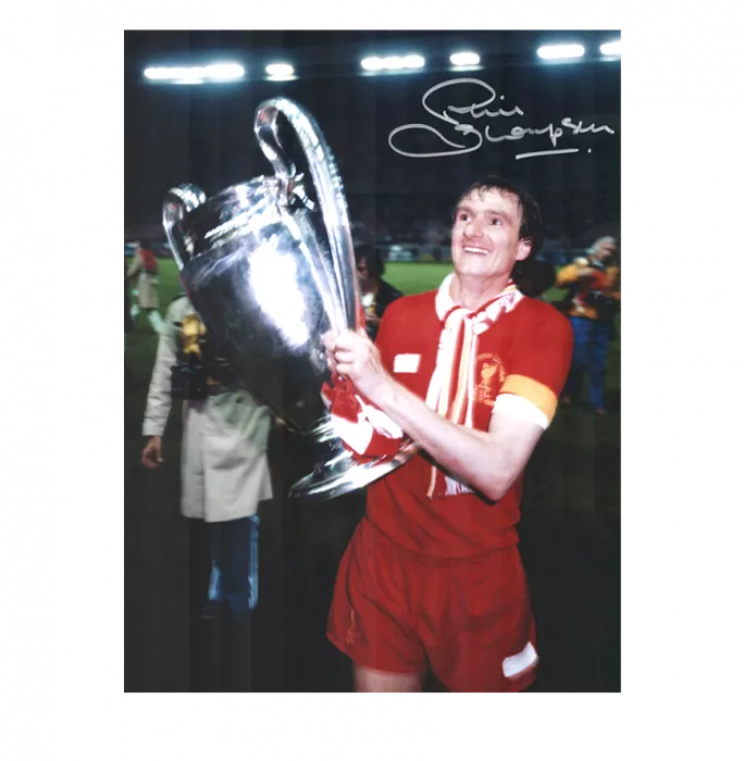 Icons Phil Thompson Signed Liverpool Photo In Premium Photo Frame: 1981 European Cup Winner