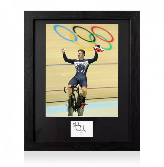 Icons Philip Hindes Signed Team GB Card And Photo Frame: Option 1