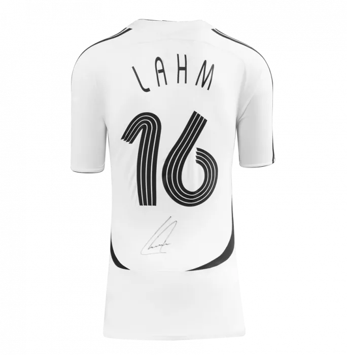 Icons Philipp Lahm Back Signed Germany 2005-07 Home Shirt In Classic Frame