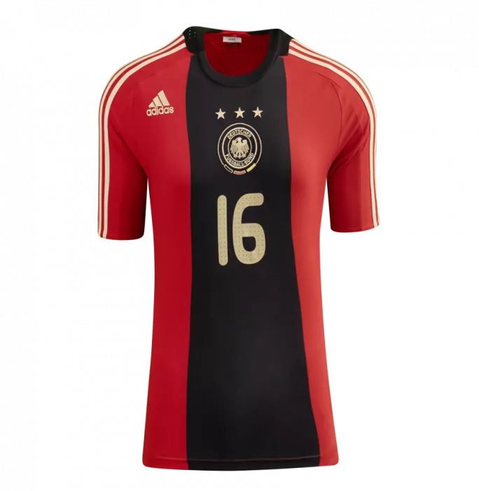 Icons Philipp Lahm Back Signed Germany 2008-09 Away Shirt In Classic Frame