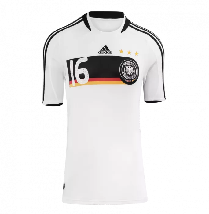 Icons Philipp Lahm Back Signed Germany 2008-09 Home Shirt In Hero Frame: Option 1