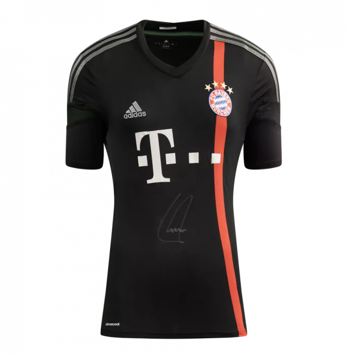 Icons Philipp Lahm Front Signed FC Bayern Munich 2014-15 Third Shirt In Hero Frame: Option 1