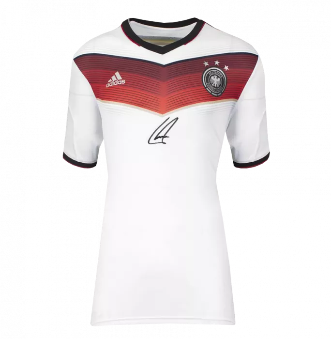 Icons Philipp Lahm Front Signed Germany 2014 Home Shirt In Classic Frame