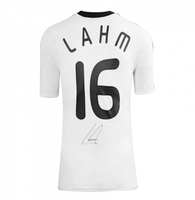 Icons Philipp Lahm Official 2010 FIFA World Cup™ Back Signed And Hero Framed Germany 2008-09 Home Shirt