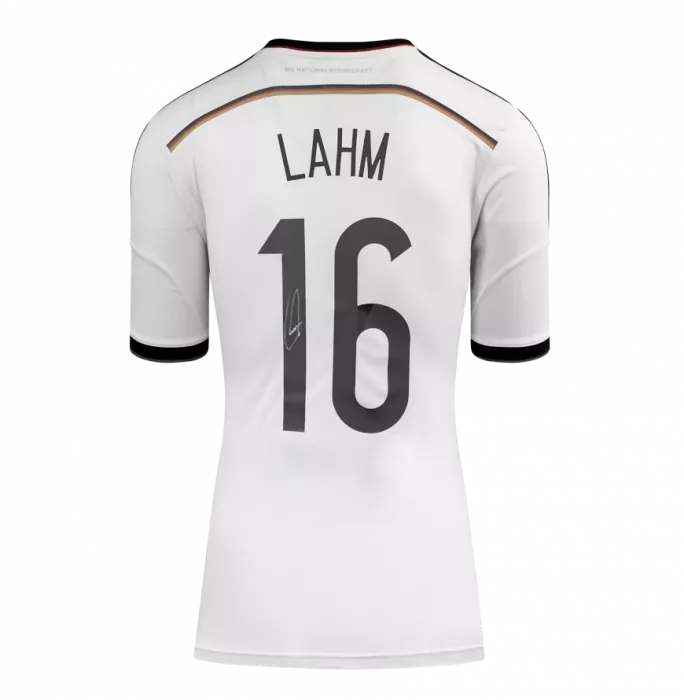 Icons Philipp Lahm Official 2014 FIFA World Cup™ Back Signed And Hero Framed Germany 2014 Home Shirt: 2014 FIFA World Cup Winning Captain Edition