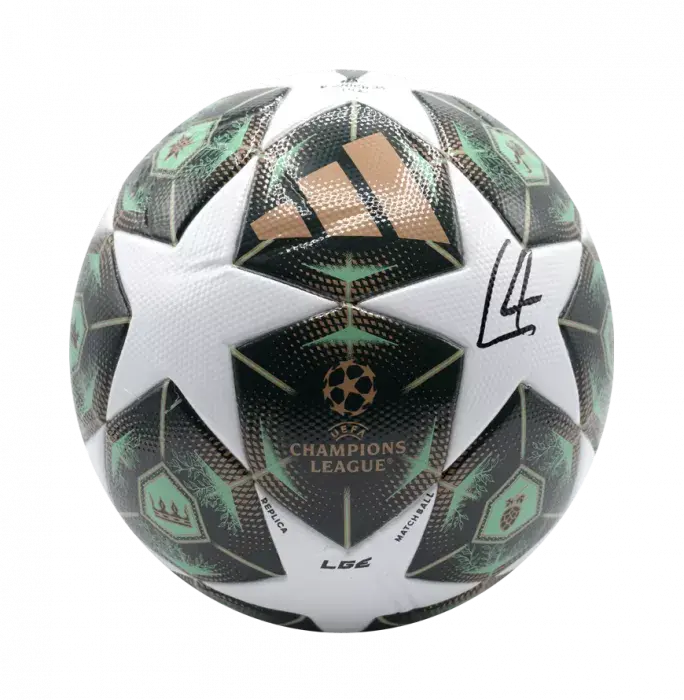 Icons Philipp Lahm Official UEFA Champions League Signed Football In Acrylic Case