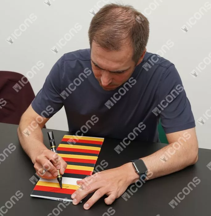 Icons Philipp Lahm Signed And Framed Germany Captain's Armband