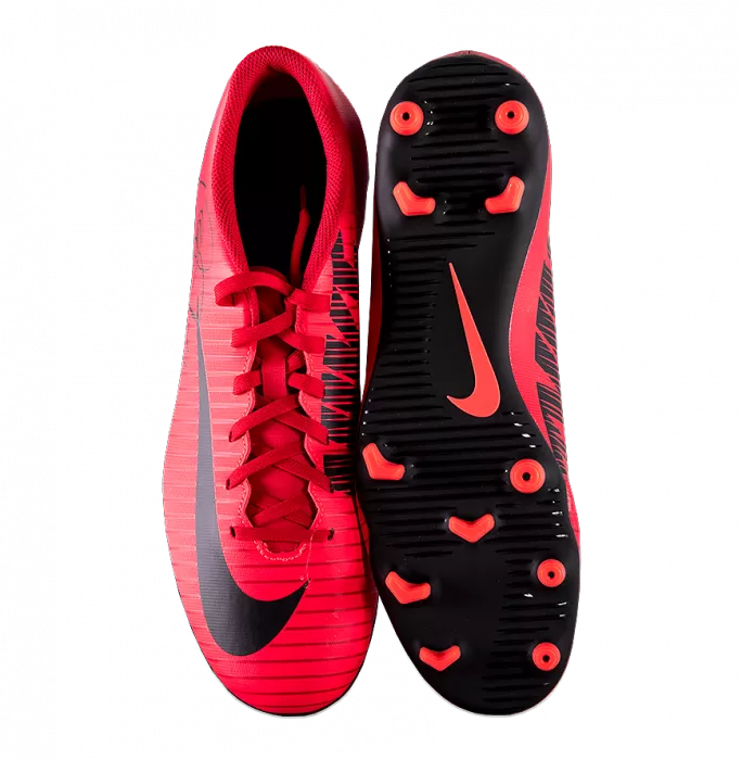 Icons Philippe Coutinho Signed Red And Black Nike Mercurial Boot