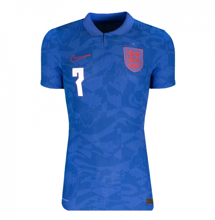Icons PLAYER ISSUE Jack Grealish Back Signed England 2020-21 Away Shirt In Hero Frame: Option 1