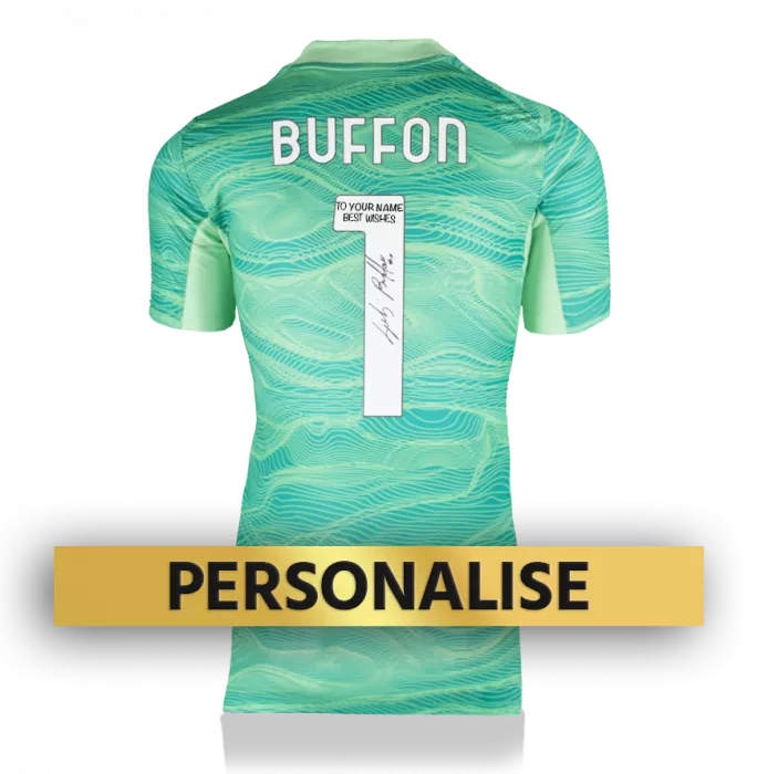 Icons PRE-ORDER Gianluigi Buffon Signed And Personally Dedicated Juventus Home Shirt