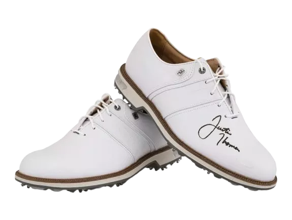 icons PRE-ORDER Justin Thomas Signed Footjoy Premiere Series Packard White Golf Shoes