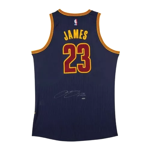 icons PRE-ORDER LeBron James Signed Cleveland Cavaliers Alternate Blue Authentic Adidas Jersey