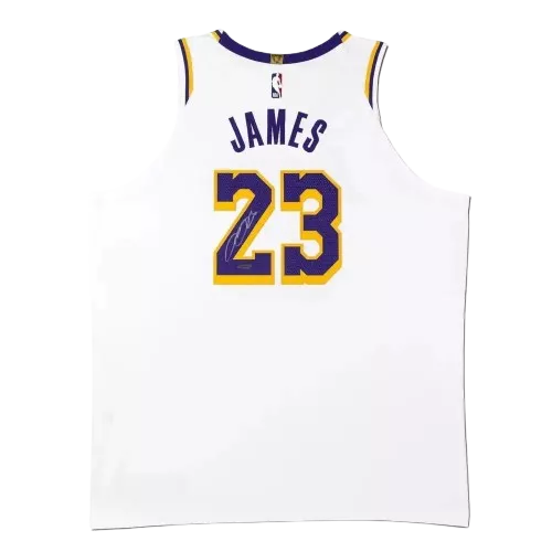 icons PRE-ORDER LeBron James Signed Los Angeles Lakers Association Edition Authentic Nike Jersey