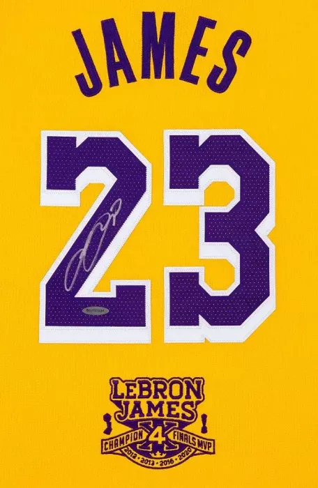 Icons PRE-ORDER LeBron James Signed Los Angeles Lakers Home Jersey: 4x Champion 4x Finals MVP Edition
