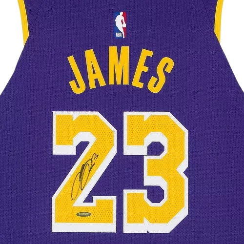 Icons PRE-ORDER LeBron James Signed Los Angeles Lakers Statement Edition Authentic Nike Jersey
