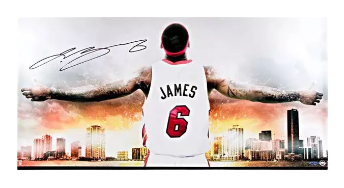 icons PRE-ORDER LeBron James Signed Photo: Witness Miami II