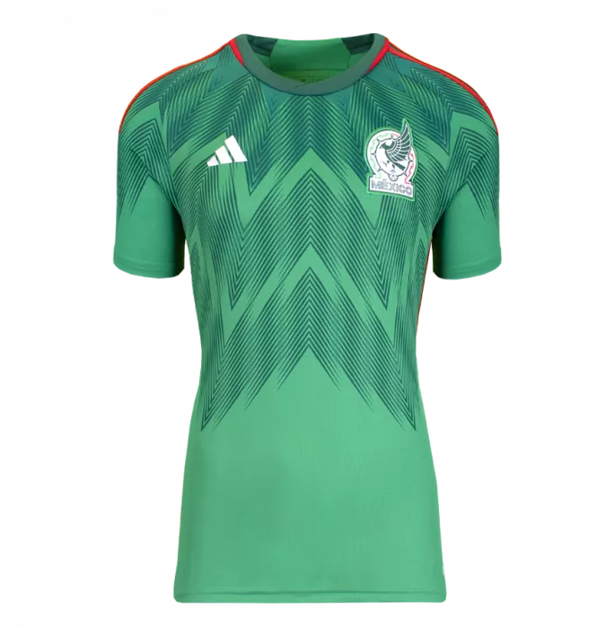 Icons Rafael Marquez Back Signed Mexico Modern Home Shirt With Fan Style Numbers In Hero Frame: Copa América Edition
